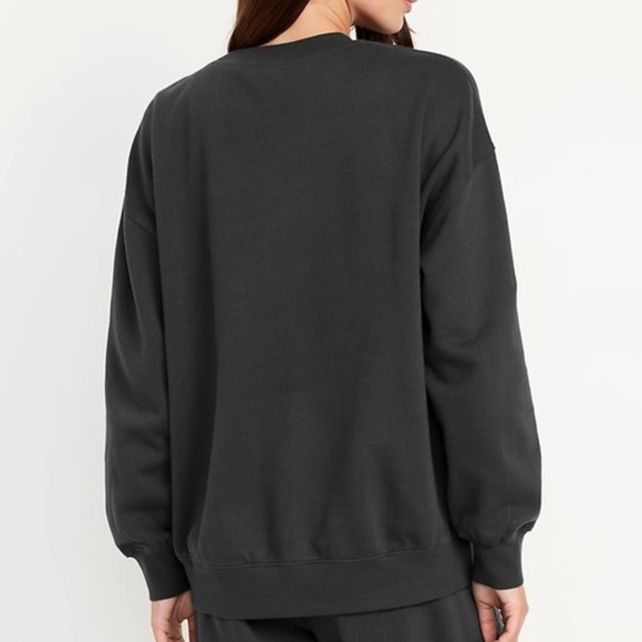 NWT OLD NAVY SoComfy Oversized Tunic Sweatshirt Color PANTHER - Picture 3 of 5